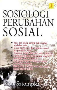 Image of Sosiologi perubahan sosial