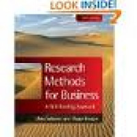 Research Methods for Business :A Skill Building Approach