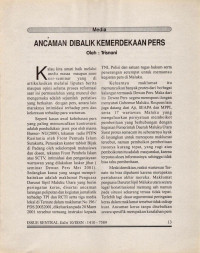 Image of Ancaman di Balik Kemerdekaan Pers
