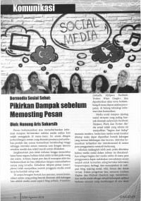 Bermedia Sosial Sehat: Pikirkan Dampak Sebelum Memosting Pesan