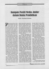 Dampak Positif Media Online dalam Dunia Pendidikan