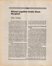 Image of Dilema Legalitas Usaha Kaum Marginal