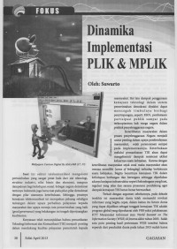 Dinamika Implementasi PLIK dan MPLIK