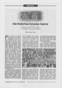 Efek Pemberitaan Kerusuhan Suporter Sepakbola