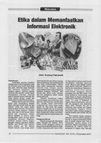 Image of Etika dalam Memanfaatkan Informasi Elektronik