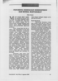 Fenomena Kebebasan Berekspresi dan Moral Masyarakat