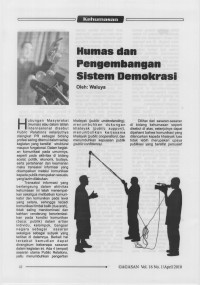 Humas dan Pengembangan Sistem Demokrasi