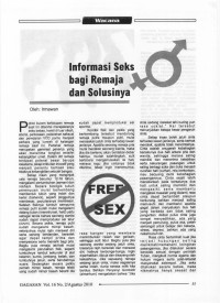 Informasi Seks bagi Remaja dan Solusinya