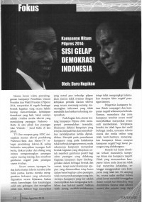 Image of Kampanye Hitam Pilpres 2014: Sisi Gelap Demokrasi Indonesia