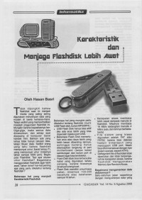 Karakteristik dan Menjaga Flashdisk Lebih Awet