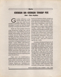 Image of Kebebasan dan Kekerasan Terhadap Pers