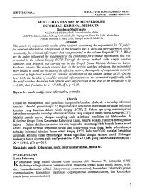 Kebutuhan dan Motif Memperoleh Informasi Kriminal Media TV