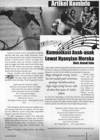 Komunikasi Anak-anak Lewat Nyanyian Mereka