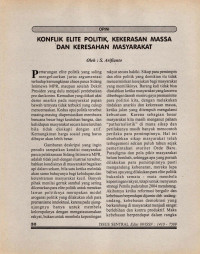 Image of Konflik Elite Politik, Kekerasan Massa dan Keresahan Masyarakat