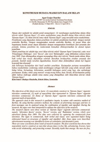 Image of Konstruksi Budaya Maskulin dalam Iklan