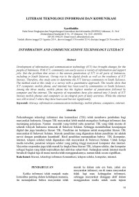 Image of Literasi Teknologi Informasi dan Komunikasi