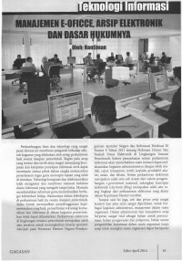 Image of Manajemen e-Office, Arsip Elektronik dan Dasar Hukumnya