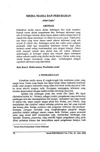 Media Massa dan Perubahan