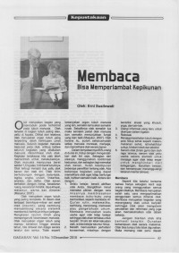 Membaca Bisa Memperlambat Kepikunan