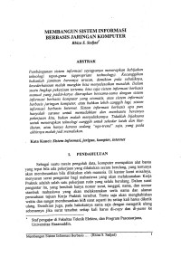 Membangun Sistem Informasi Berbasis Jaringan Komputer