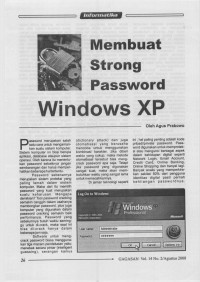 Membuat Strong Password Windows XP