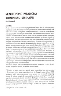 Image of Meneropong Paradigma Komunikasi Kesehatan