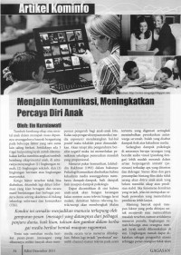 Menjalin Komunikasi, Meningkatkan Percaya Diri Anak