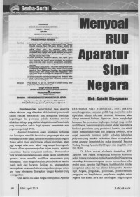 Menyoal RUU Aparatur Sipil Negara