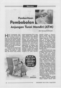 Pemberitaan Pembobolan Anjungan Tunai Mandiri (ATM)