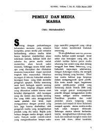 Pemilu dan Media Massa