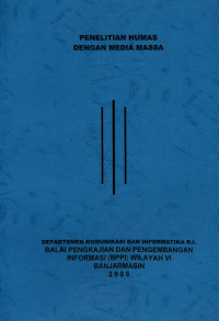 Penelitian Humas dengan Media Massa