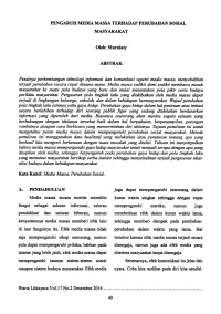 Image of Pengaruh Media Massa terhadap Perubahan Sosial Masyarakat