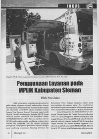 Penggunaan Layanan pada MPLIK Kabupaten Sleman