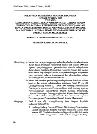 Peraturan Pemerintah Republik Indonesia Nomor 3 Tahun 2007
