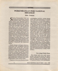 Image of Perkembangan Pers Nasional di Daerah