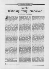 Satelit: Teknologi yang Terabaikan