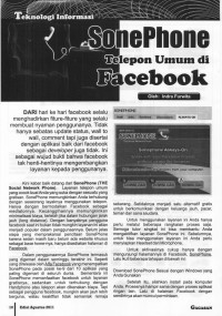 SonePhone Telepon Umum di Facebook