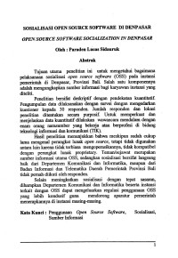 Sosialisasi Open Source Software di Denpasar