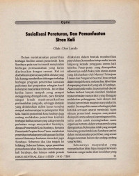 Image of Sosialisasi Peraturan, dan Pemanfaatan Stren Kali