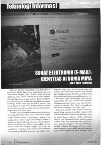 Surat Elektronik (e-Mail) Identitas di Dunia Maya