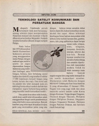 Image of Teknologi Satelit Komunikasi dan Persatuan Bangsa