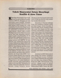 Image of Tokoh Masyarakat dalam Menyikapi Konflik di Jawa Timur