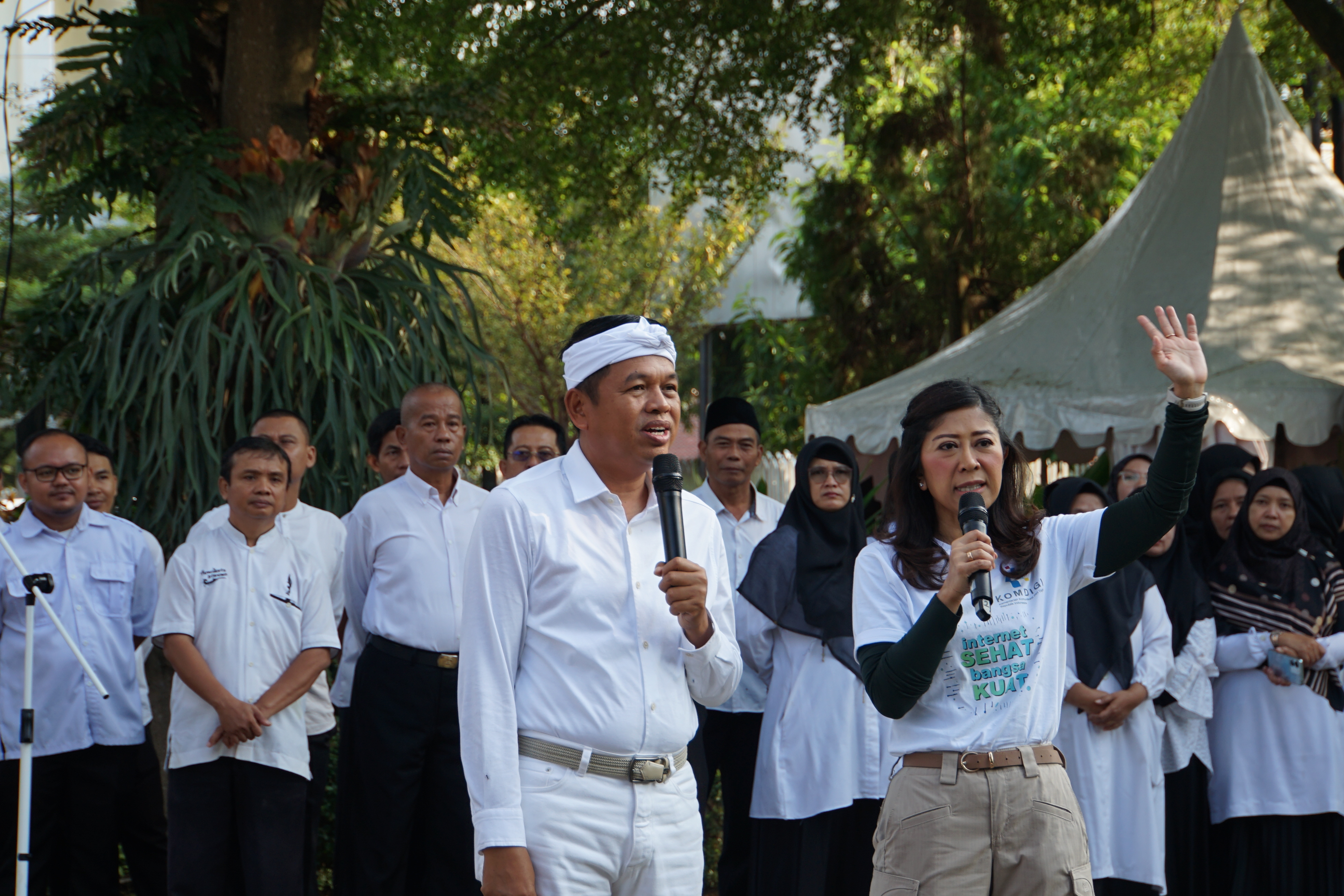 Dedi Mulyadi bersama Meutya Hafid