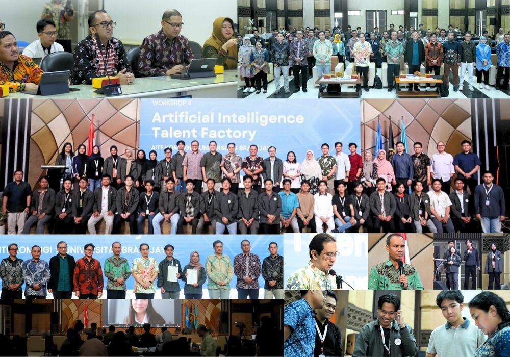 Gambar: Program Pusat Pengembangan Talenta Digital BPSDM Komdigi untuk menciptakan AI Specialist &amp; AI Practitioner yang berkualitas, melalui AI Talent Factory (AITF) tahun 2025 telah dinyatakan selesai. Berakhirnya program ini ditandai dengan Workshop 4 yang dilaksanakan pada tanggal 12-13 Desember 2025 di Fakultas Ilmu Komputer Universitas Brawijaya, Malang, Jawa Timur.
