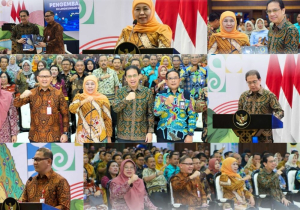 Gambar: ubernur Jawa Timur, Khofifah Indar Parawansa, bersama Kepala Pusat Pengembangan Talenta Digital, Said Mirza Pahlevi, hadir dalam acara Sosialisasi Pengembangan Talenta Digital yang digelar secara hybrid di Kantor Dinas Pendidikan Provinsi Jawa Timur, Surabaya.