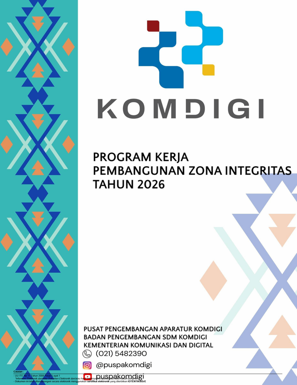 Gambar: Program Kerja Pembangunan ZI 2026 