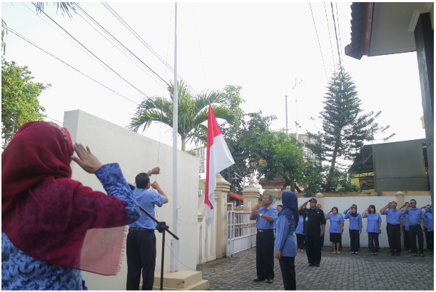 Gambar: Hari Lahir Pancasila diperingati dengan khidmat oleh seluruh pegawai BPPKI Yogyakarta