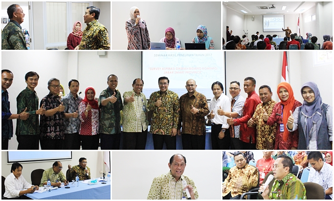 Gambar: foto-foto kegiatan Seminar Hasil Penelitian 2017