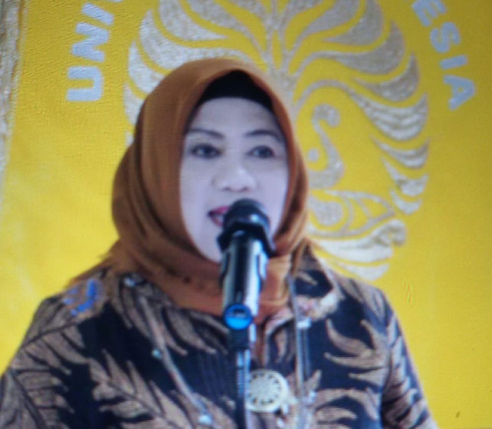 Gambar: Farida Dwi Cahyarini dalam pembukaan Digital Talent Scholarship 2018