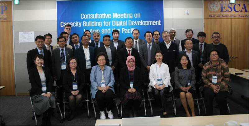 Foto 2. Consultative Meeting on Capacity Building for Digital Development in Asia and the Pacific di Incheon, Republik Korea, pada tanggal 27 hingga 28 November 2019. (UN-APCICT)